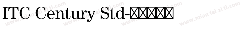 ITC Century Std字体转换